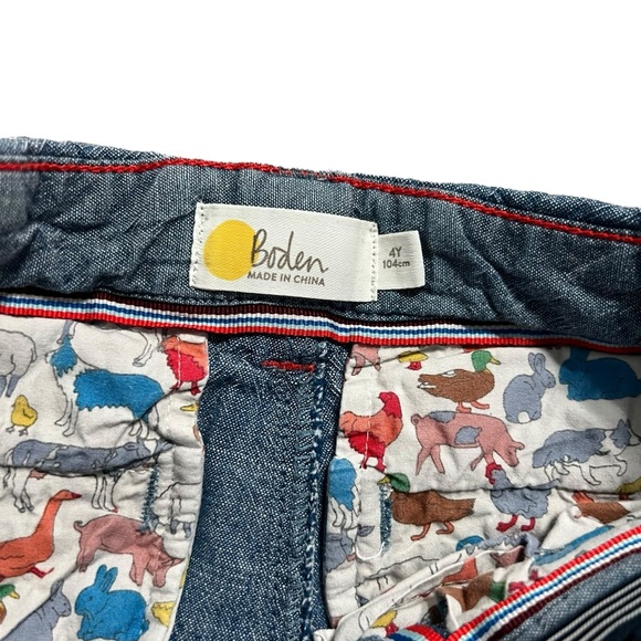 Mini Boden 4Y Chambray Chino Shorts - Picture 6 of 6